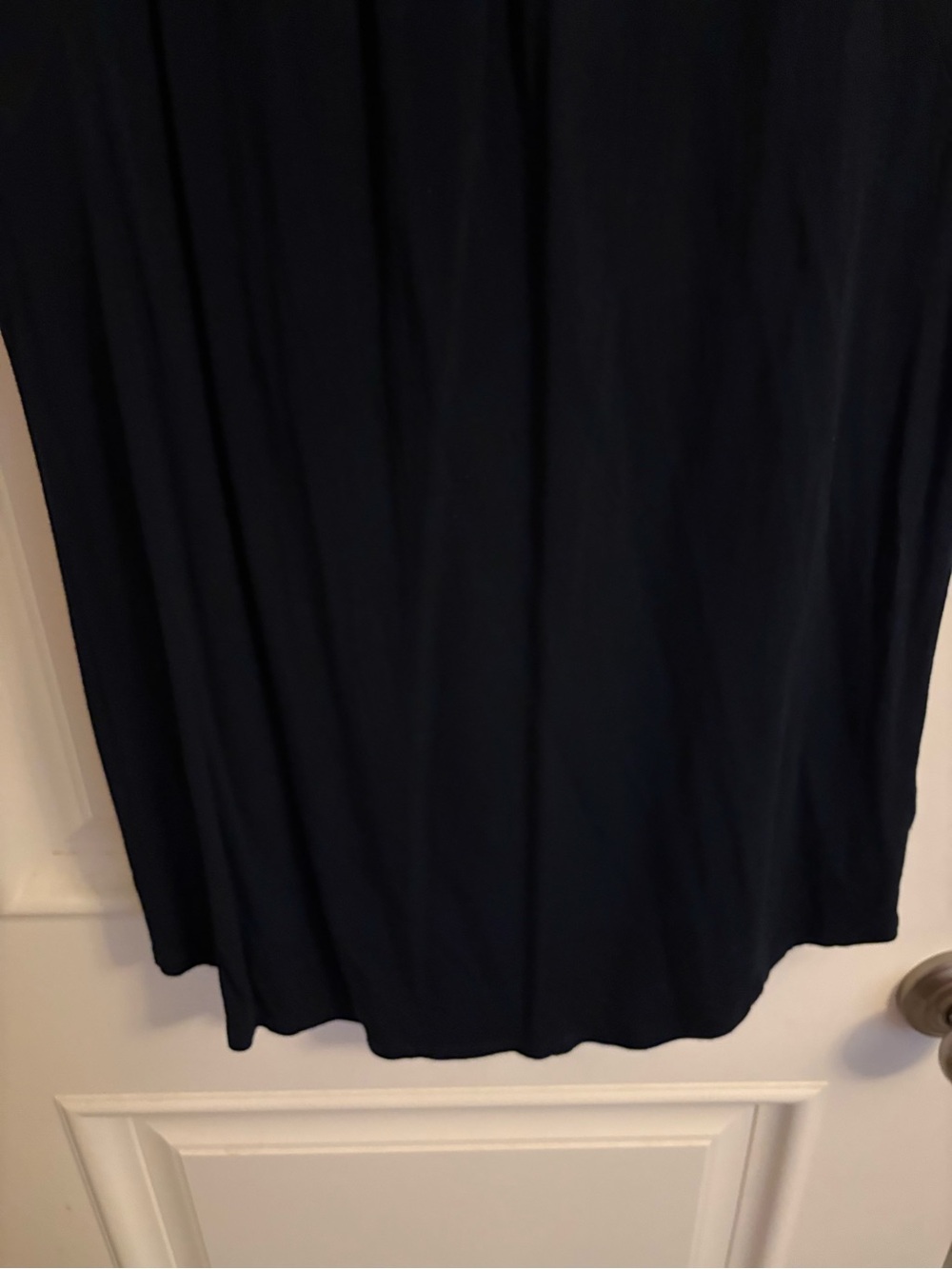 Loft navy cap sleeve gathered front blouse - Picture 13 of 15